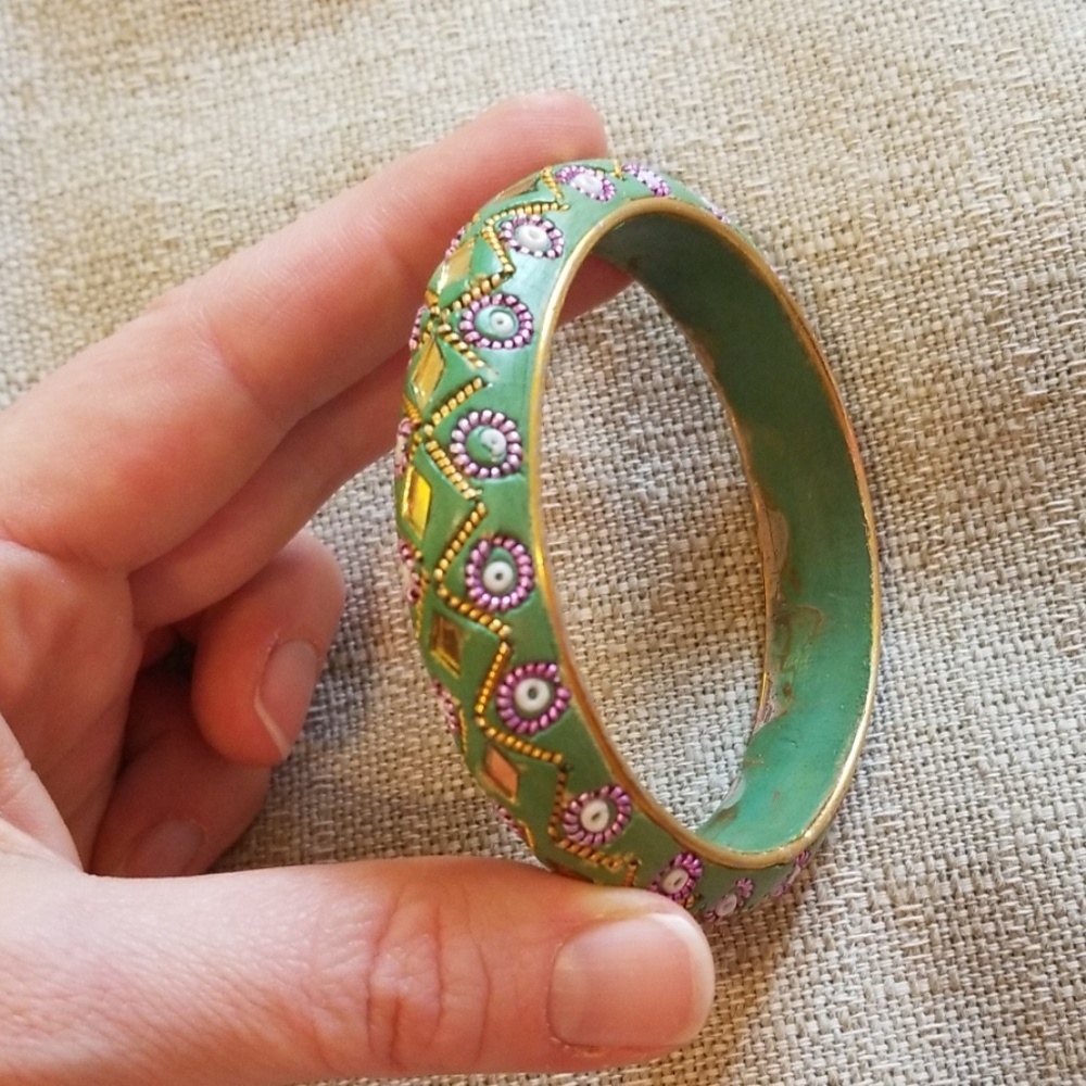 Bundle of 2 Vintage Bangle Bracelets - Picture 4 of 6
